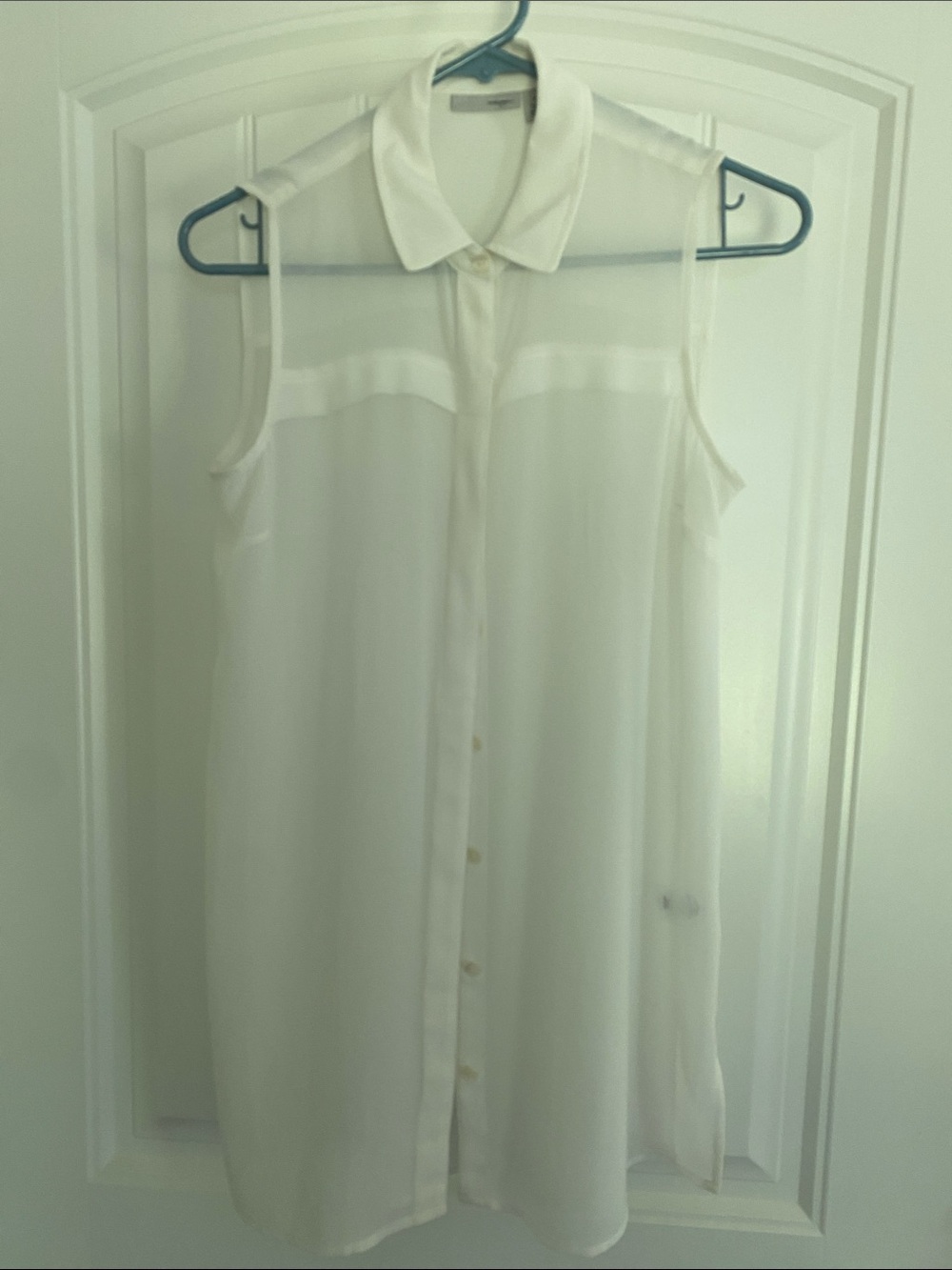 Halogen Cream V-Neck Blouse